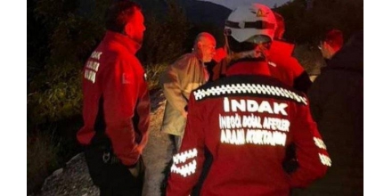 The Turkish man found himself on the way to help the search and rescue team find people